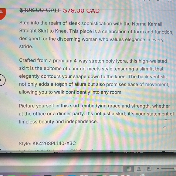 Normal Kamali Straight Knee Length Skirt - Picture 10 of 12